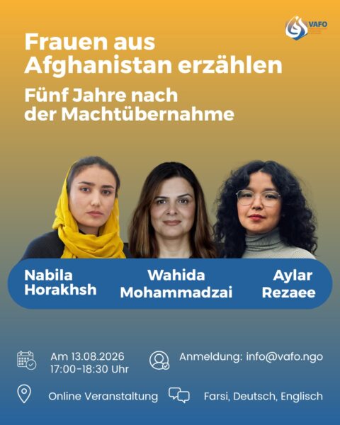 Frauen aus Afghanistan erzählen; fünf Jahre nach der Machtübernahme 5 - VAFO Image - VAFO